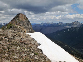 On the summit ridge