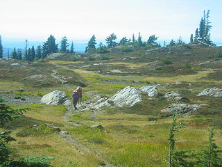 Arriving at Goat Flats