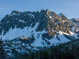 Evening light on Abernathy Ridge