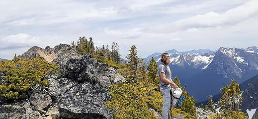 mellow section of ridge