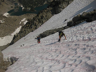 Steep snow