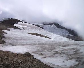 Sholes Glacier snowfield 09-18-05 ......... Nothing left but old snow.