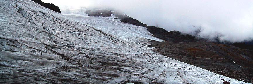 Sholes Glacier slope and terminus 09-18-05 ......... More old ice.     :(