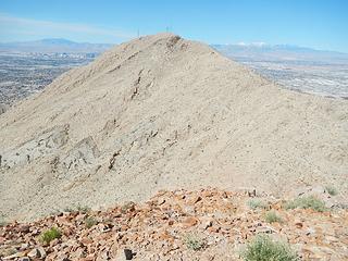 looking back at the northwest peak