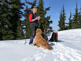 Driver with Gus on Union Peak - Feb. 09