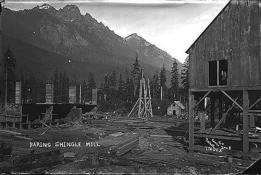Baring shingle mill 1912; Lee Pickett