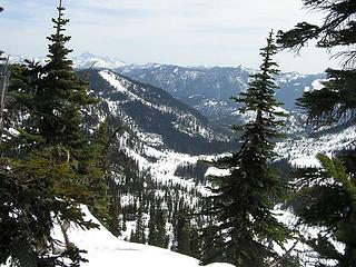 Looking N/NE across Lake Margaret at Mt. Stuart