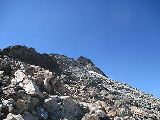 the easy section to the false summit
