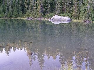 Skyline Lake Evening Reflection