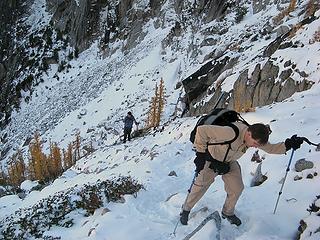 Mike & Tom ascending Aasgard