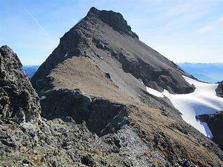 Silvertip summit from the false summit