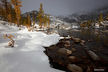 Shadows and snow