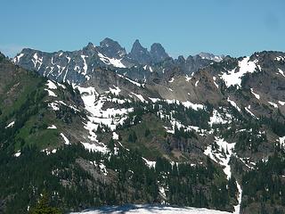 Lea Peaks in Distance