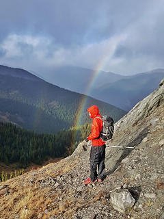 Jake and Rainbows (below peak B)