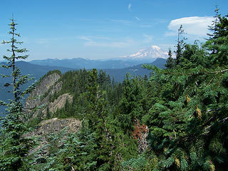 Rainier and North Ridge of Tongue Mtn.