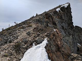 Bare trail on the final push