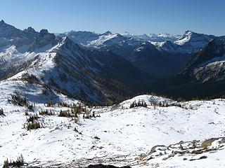 Cutthroat Pass at left