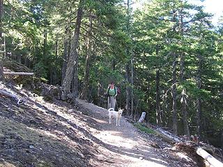 Bad dog-3 heading down the trail