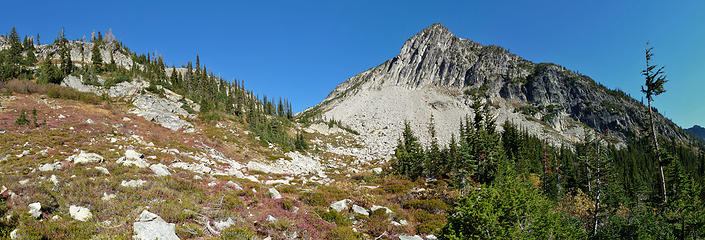 Breaking into an upper basin on the Copper Pass Trail