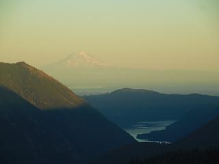 nearing sunset, Rainier in the background, Lk Cushman in the fore ground