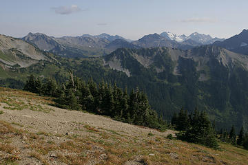 View from trail near Cameron Pass, Olympic National Park, Washington.