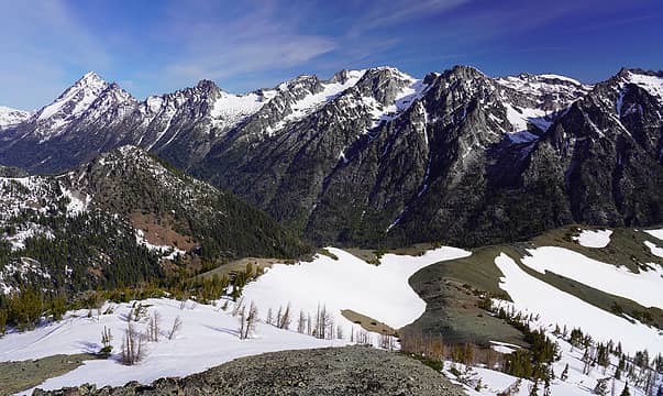 Stuart Range from Navaho Peak