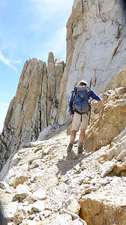 Our ledges route up to the ridge