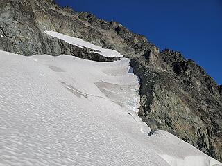 where snow meets rock