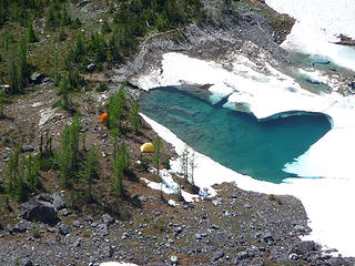 5700' camp, complete with swimming pool and ice machine