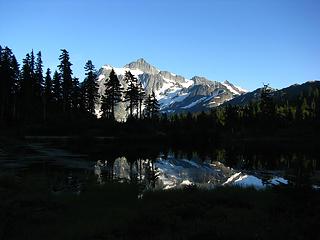 Shuksan Reflection off Picture Lake (broad view)