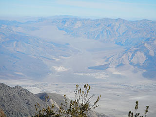 Saline Valley (the hotsprings is the black dot in the white area)