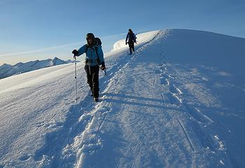 Departing Sourdough summit