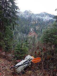 Snowline just above me