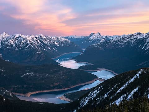 March: Ross Lake & Hozomeen from Ruby Mountain  Aaron Wilson