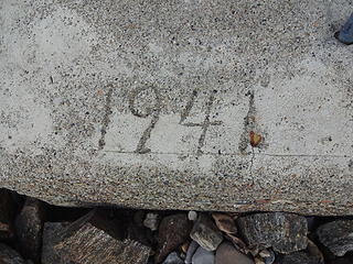 On Orphan Point. The lookout was destroyed in 1954.