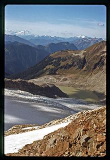 south cascade glacier  & Lake aug 1977-105b