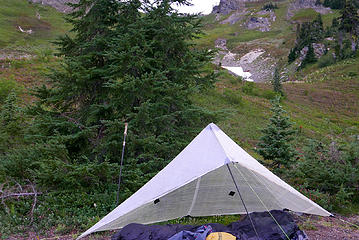 D1.21 bivy site below Little Giant Pass