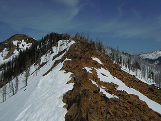 Looking back toward Bootjack