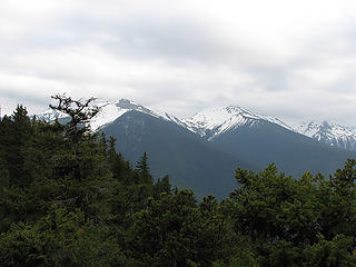 Baldy and Greywolf in the clouds