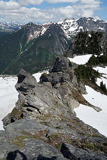 Looking E down the summit ridge