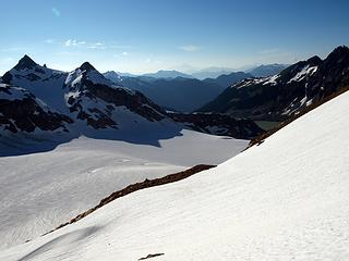 so much snow on the south cascade glacier!