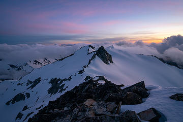 Blue hour from the summit