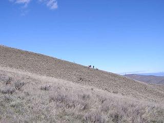 Group traversing first ridge