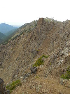 WelchPeak-down then up the gully on the way to Welch Peak