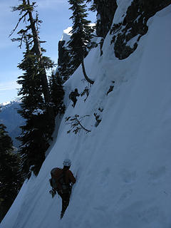 Steep traversing