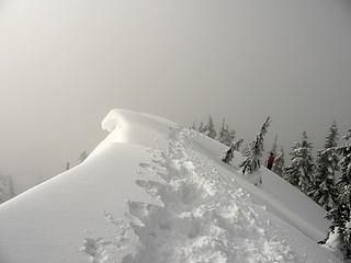 Mt. Catherine summit, Joanna on right