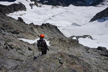 Above the crux