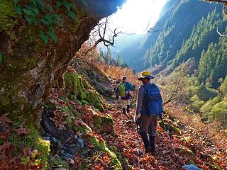 leaving the beautiful Perry Creek valley