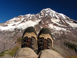 Mandatory Pyramid Peak Summit Boot Shot