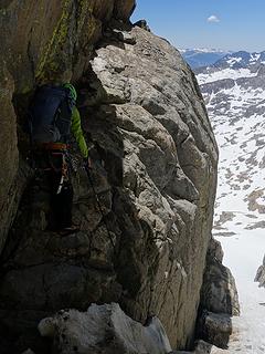 Class 3 ledge to bypass the chockstone